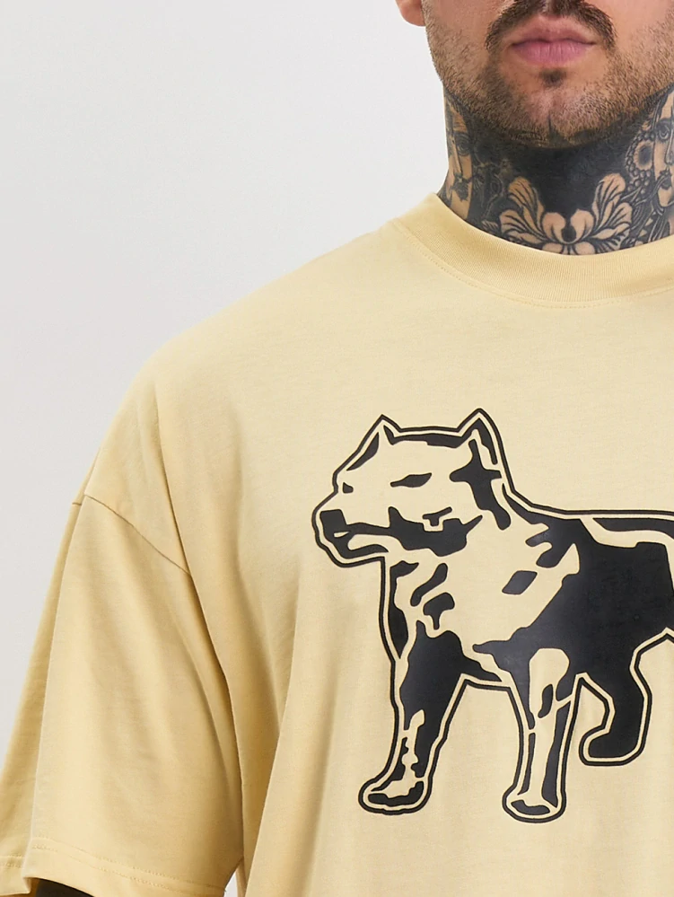 Amstaff tričko Logo 2.0 Vanilla Cream