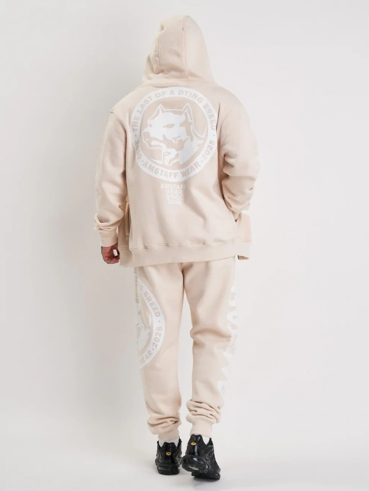 Amstaff Pánská Mikina Valtor Zip Creamwood