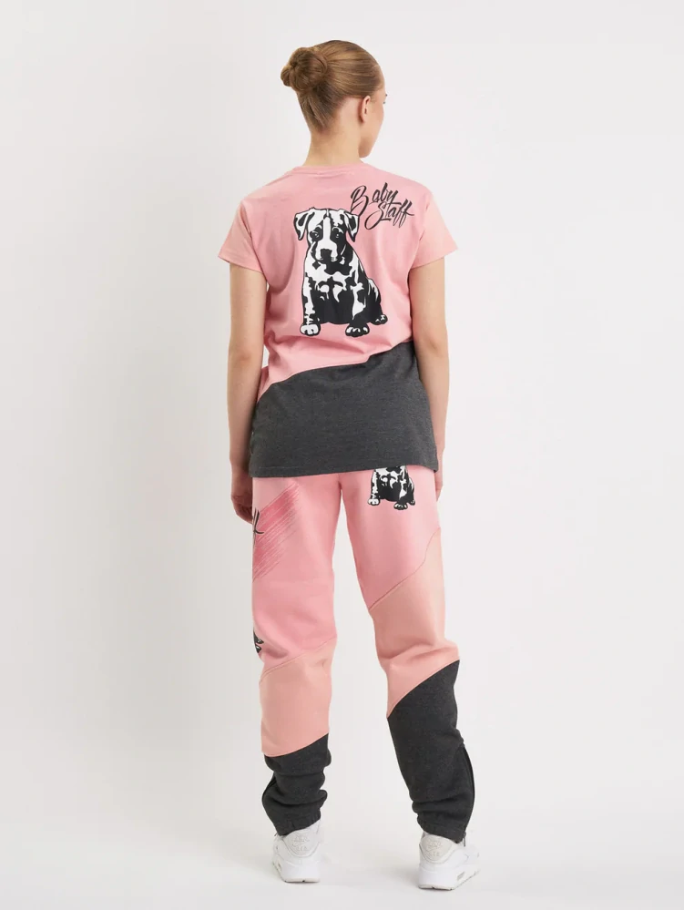 BabyStaff tričko Buckes Pink/Grey