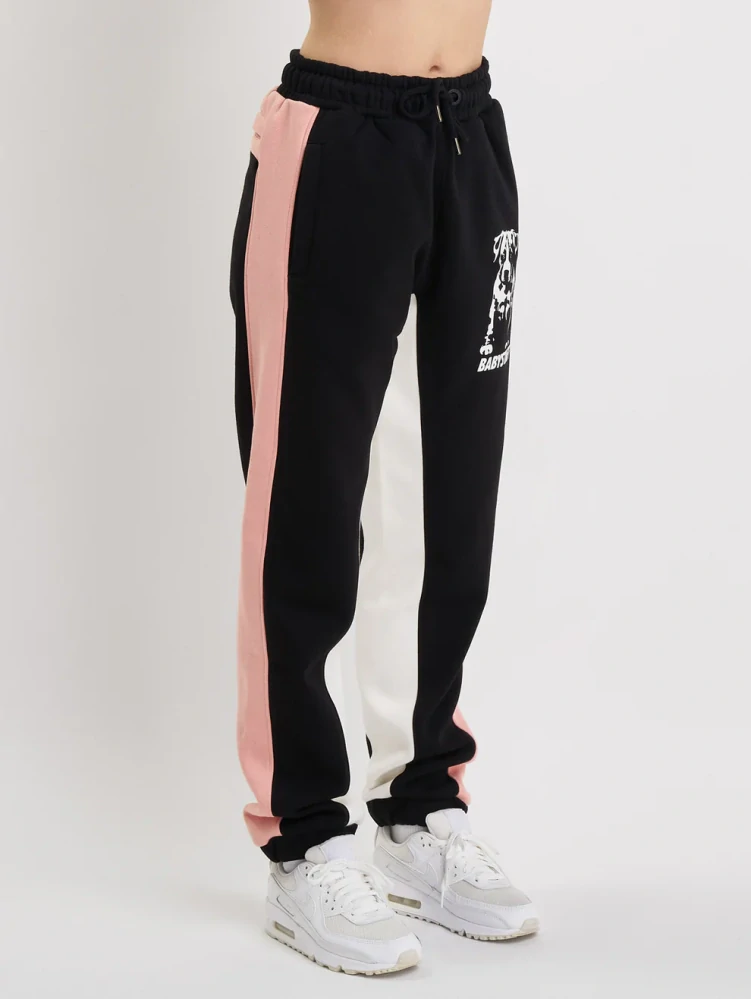 BabySTAFF tepláky Tawani Black/Pink