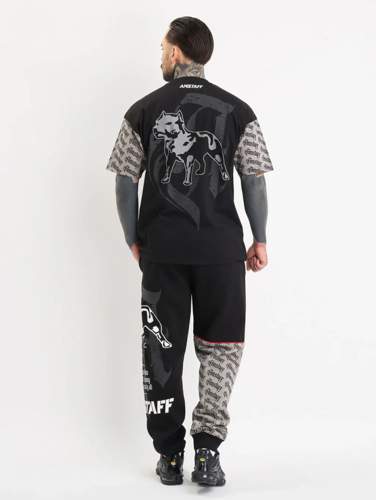 Amstaff pánské tričko Varek Black/Grey