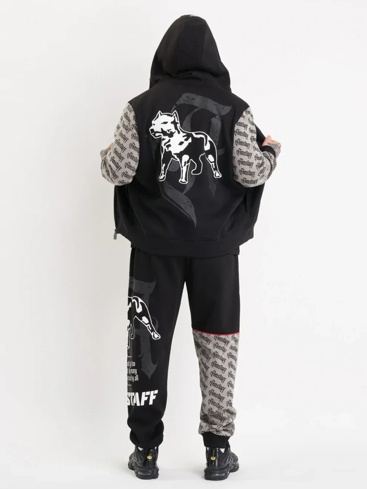 Amstaff Pánská Mikina Varek Zip Black/Grey 