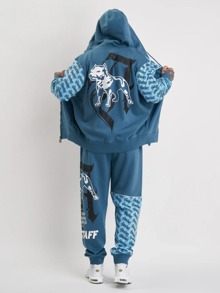 Amstaff Pánská Mikina Varek Zip Blue