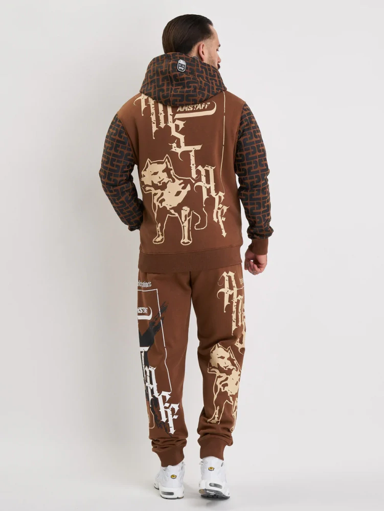 Amstaff Pánská Mikina Ashur Hoodie Brown