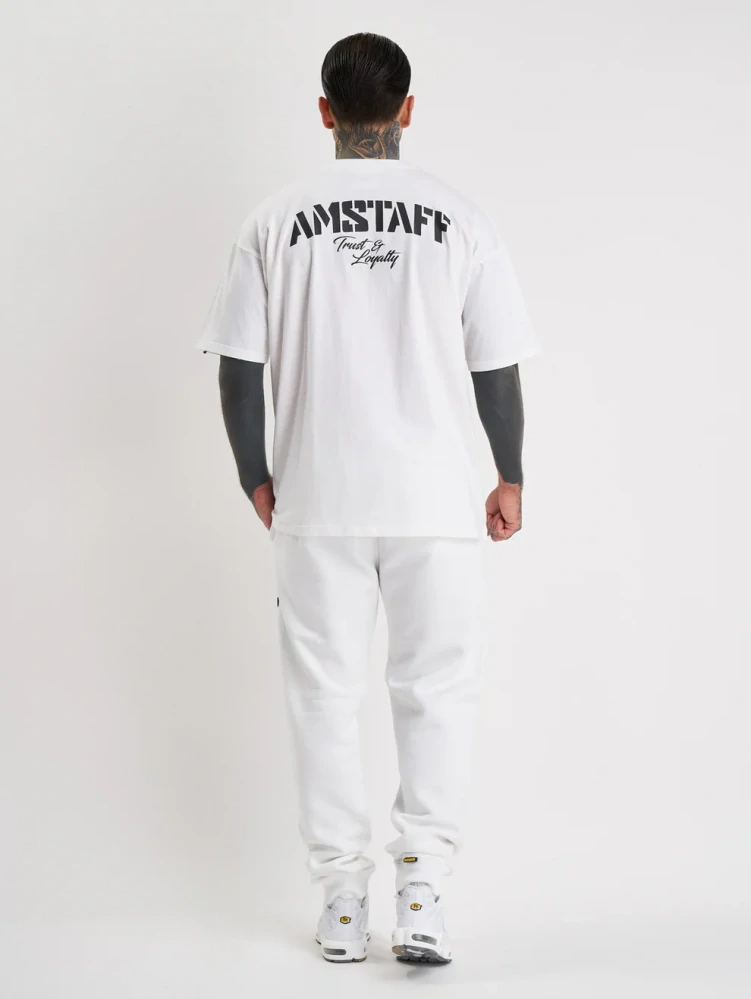 Amstaff tričko Logo 2.0 White/Black