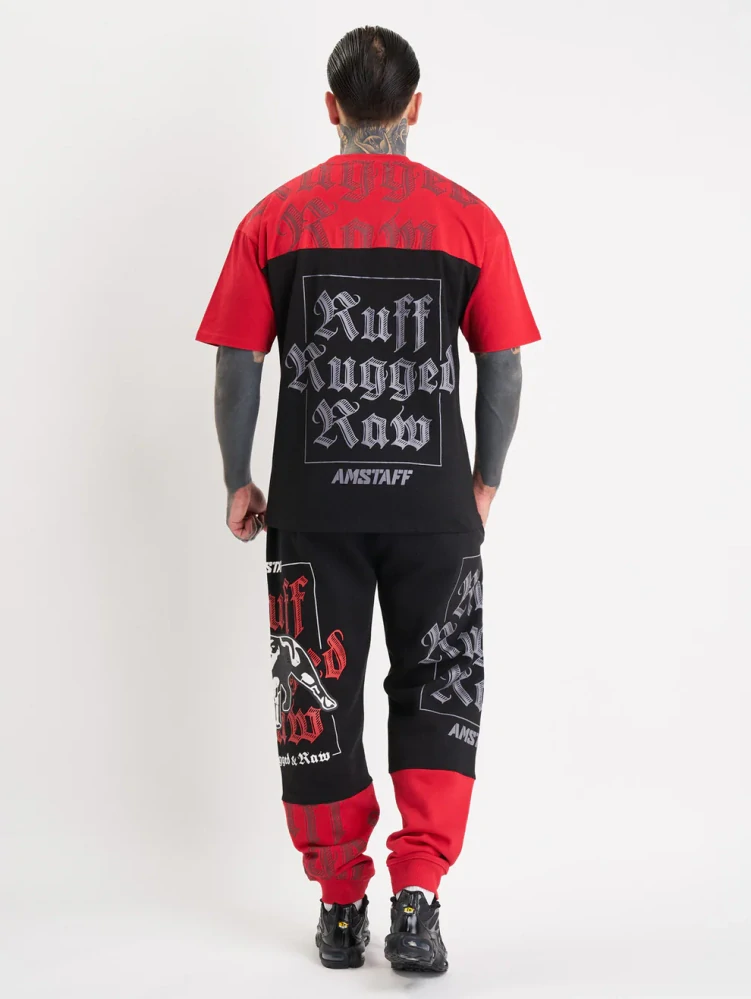 Amstaff pánské tričko Zane Black/Red