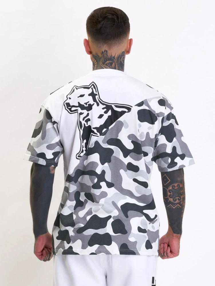 Amstaff pánské tričko Takson Grey Camo