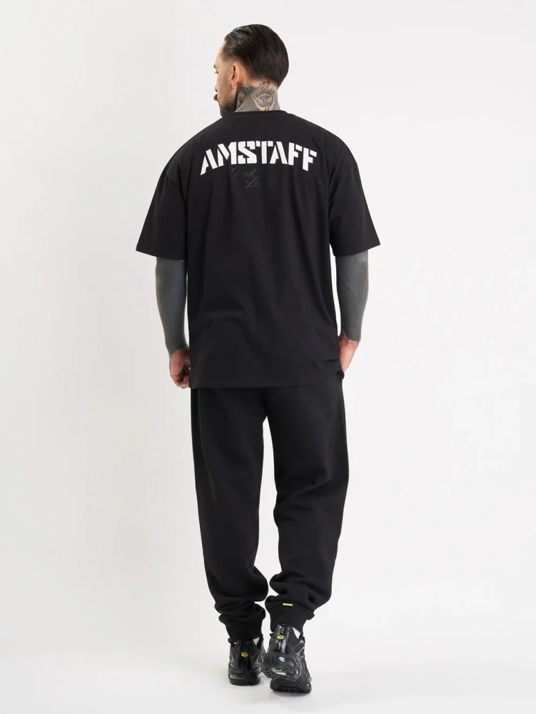 Amstaff tričko Logo 2.0 Black/White