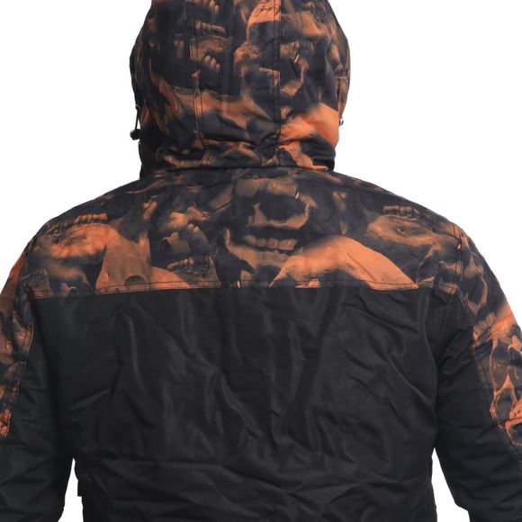 Yakuza pánská zimní bunda GRAVEYARD ULTIMATE WJB 22053 Black/Orange