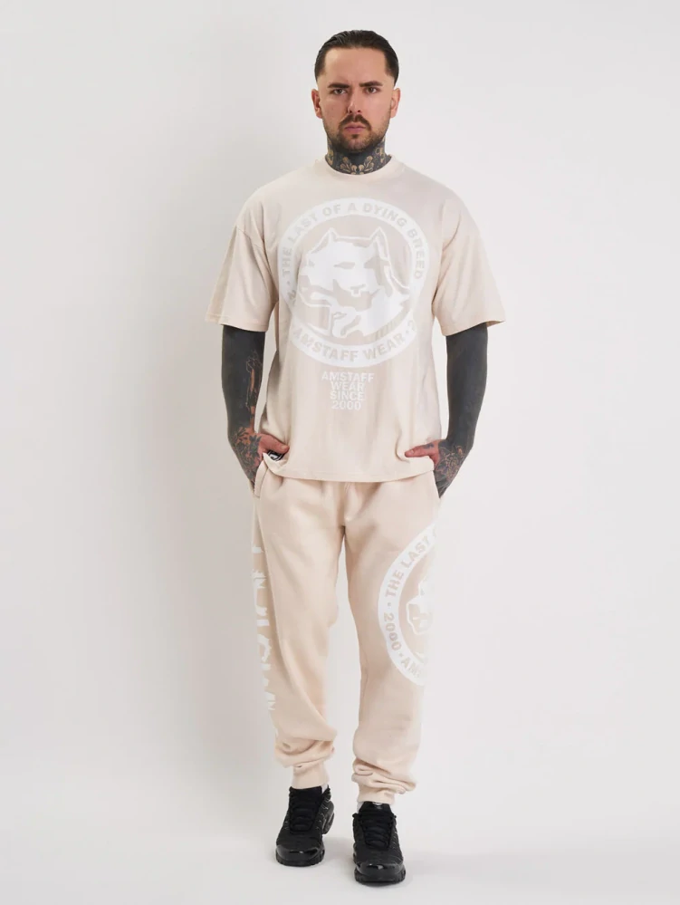 Amstaff pánské tepláky Valtor Cream