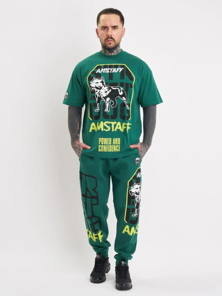 Amstaff pánské tepláky Solinor Green