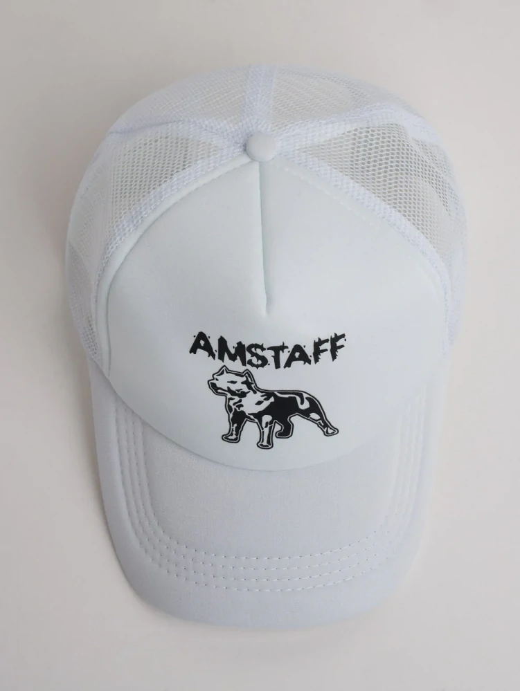 Amstaff čepice Logo Mesh Cap White
