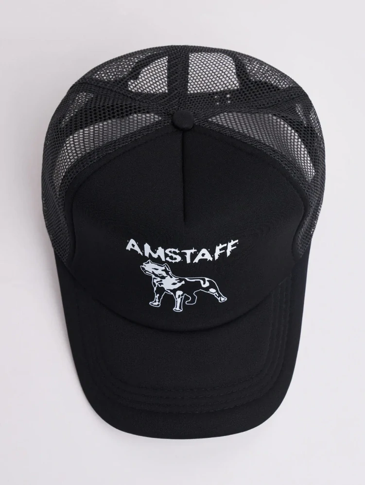 Amstaff čepice Logo Mesh Cap Black