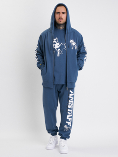 Amstaff Mikina Logo 2.0 Ziphoody Blue