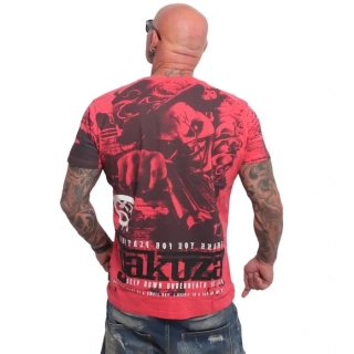 Yakuza pánské tričko DEEP DOWN TSB 26010 Geranium