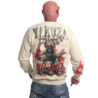 Yakuza mikina HURT PB 27031 Bone White