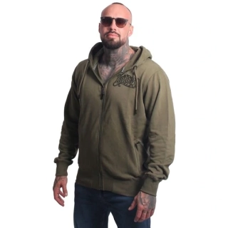 Yakuza pánská mikina na zip NEEDLE HZB 27030 Grape Leaf