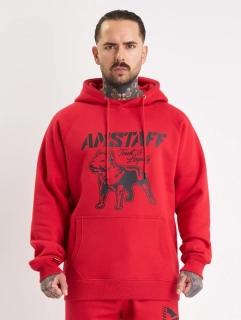 Amstaff Mikina Logo 2.0 Hoody Red/Black