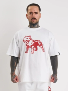 Amstaff tričko Logo 2.0 White/Red