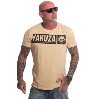 Yakuza pánské tričko BLEAK REGULAR TSB 25046 Beige