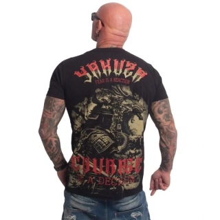 Yakuza pánské tričko COURAGE REGULAR TSB 27003 Black
