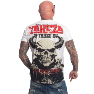Yakuza pánské tričko AS LONG TSB 27012 White