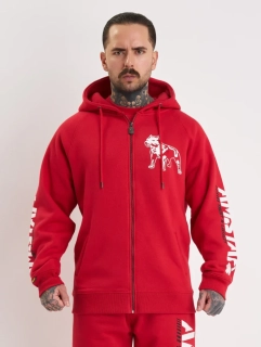 Amstaff Mikina Logo 2.0 Ziphoody Red/White