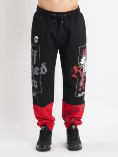 Amstaff pánské tepláky Zane Black/Red