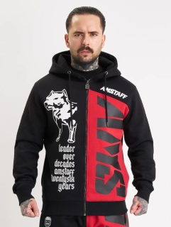 Amstaff Mikina Mavor Ziphoody Black/Red