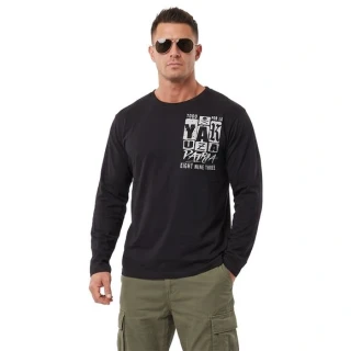 Yakuza tričko s dlouhým rukávem PATRIA LSB 29012 Black