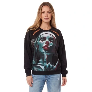 Yakuza mikina REBEL NUN GPB 29103 Black