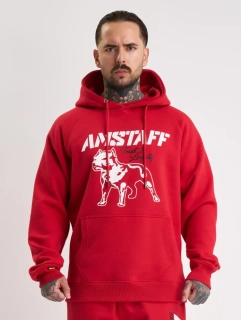 Amstaff Mikina Logo 2.0 Hoody Red/White