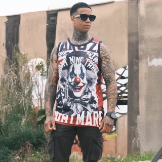 Yakuza tílko WELCOME MESH UHB 26049 Black