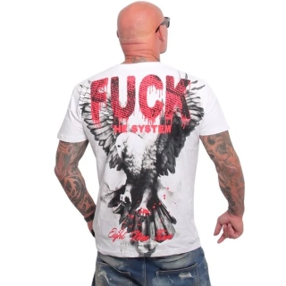 Yakuza pánské tričko EAGLE REGULAR TSB 26007 White