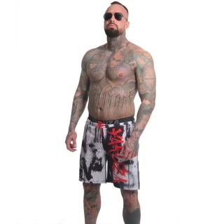 Yakuza koupací šortky HORNED BSB 25044 White