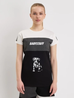 BabyStaff tričko Salem Black/White