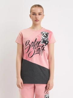 BabyStaff tričko Buckes Pink/Grey