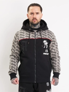 Amstaff Pánská Mikina Varek Zip Black/Grey
