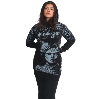 Yakuza dámské mikinové šaty CATZ GKB 26125 Black