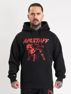 Amstaff Mikina Logo 2.0 Hoody Black/Red