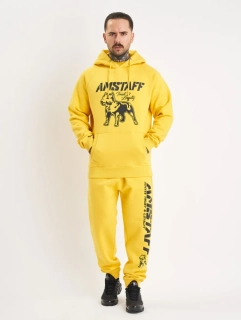 Amstaff Pánská Souprava Logo 2.0 Hoodie Yellow/Black