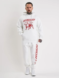 Amstaff Pánská Souprava Logo 2.0 Hoodie White/Red