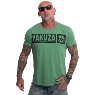 Yakuza pánské tričko BLEAK REGULAR TSB 25046 Dark Green