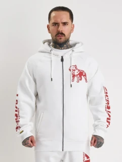 Amstaff Mikina Logo 2.0 Ziphoody White/Red